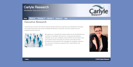 Carlyle Research website screenshot