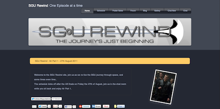 SGU Rewind website screenshot